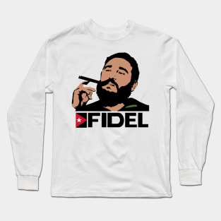 FIDEL CASTRO (Color) Long Sleeve T-Shirt